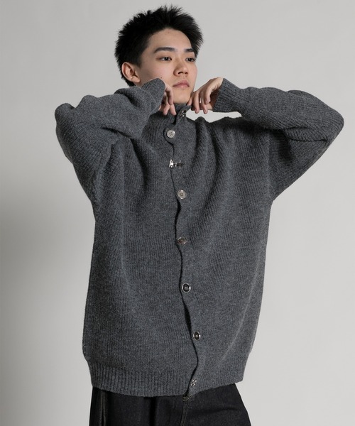 aimoha(アイモハ)の「【aimoha neo】 Modern High-Neck Cardigan(カーディガン/ボレロ・メンズ・ブラック/グレー・MEDIUM/LARGE/X-LARGE/XX-LARGE)」の22枚目の写真
