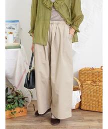 Samansa Mos2 | ドローコードデザインワイドパンツ(その他パンツ)