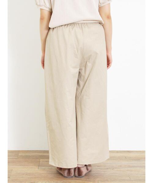 Samansa Mos2（サマンサ モスモス）の「ドローコードデザインワイドパンツ（その他パンツ・レディース・ベージュ/チャコールグレー/カーキ・F）」の19枚目の写真