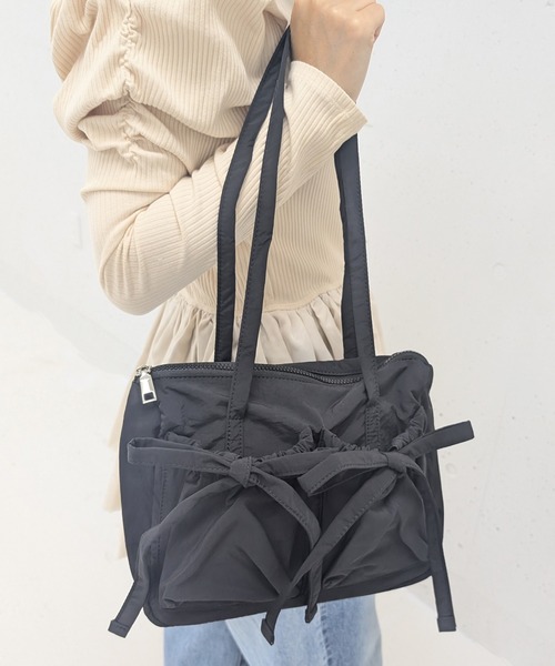 RUBY AND YOU（ルビーアンドユー）の「［select］リボンショルダーバッグ（ショルダーバッグ・レディース・ピンク/ブルー/アイボリー/ブラック・FREE）」の20枚目の写真