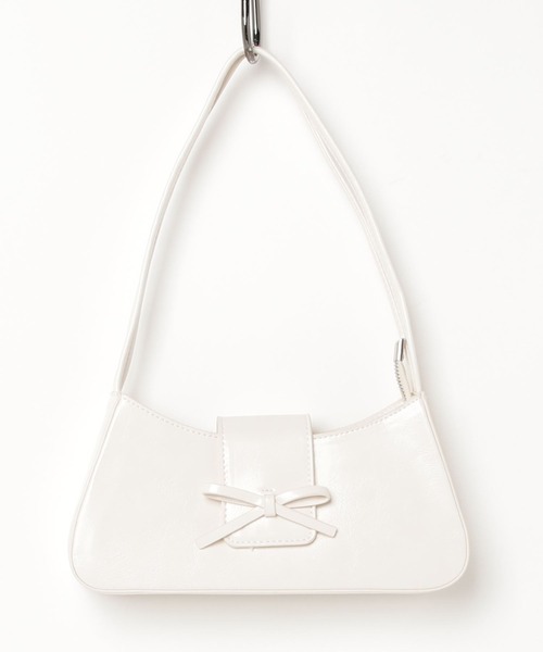 Silly（シリー）の「リボンポイントスクエアバッグ（ショルダーバッグ・レディース・アイボリー/ブラック/ライトブルー/ライトピンク/シルバー/レッド・FREE）」の17枚目の写真