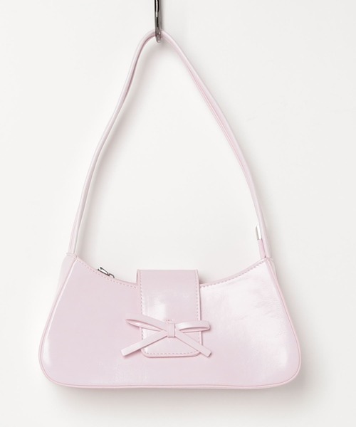 Silly（シリー）の「リボンポイントスクエアバッグ（ショルダーバッグ・レディース・アイボリー/ブラック/ライトブルー/ライトピンク/シルバー/レッド・FREE）」の19枚目の写真