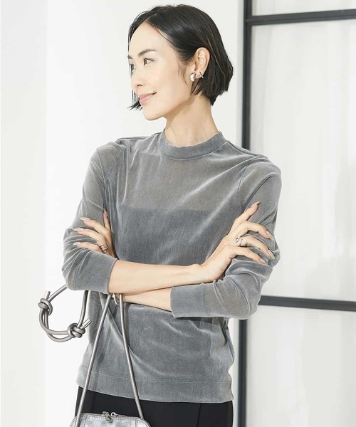 【セール】ナイロンチュールフロッキーカットソー（Tシャツ/カットソー）｜MICHEL KLEIN（ミッシェル・クラン）