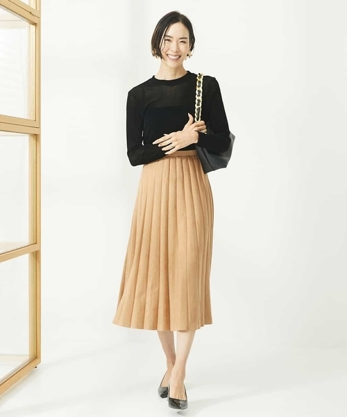 【セール】ナイロンチュールフロッキーカットソー（Tシャツ/カットソー）｜MICHEL KLEIN（ミッシェル・クラン）