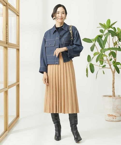 【セール】ナイロンチュールフロッキーカットソー（Tシャツ/カットソー）｜MICHEL KLEIN（ミッシェル・クラン）