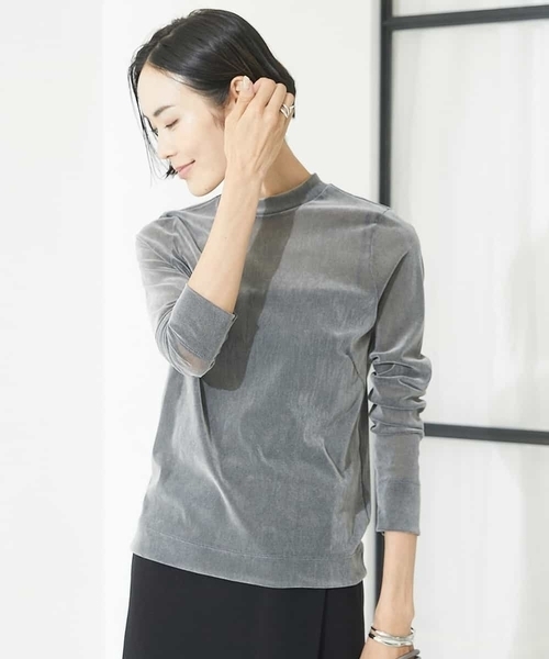 【セール】ナイロンチュールフロッキーカットソー（Tシャツ/カットソー）｜MICHEL KLEIN（ミッシェル・クラン）