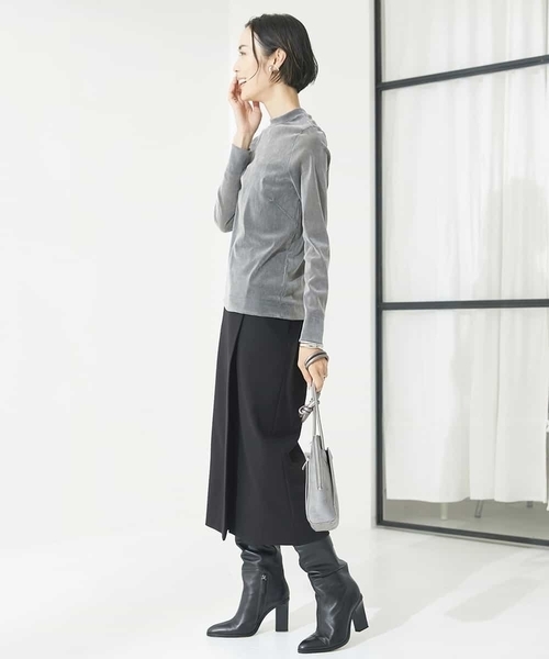 【セール】ナイロンチュールフロッキーカットソー（Tシャツ/カットソー）｜MICHEL KLEIN（ミッシェル・クラン）