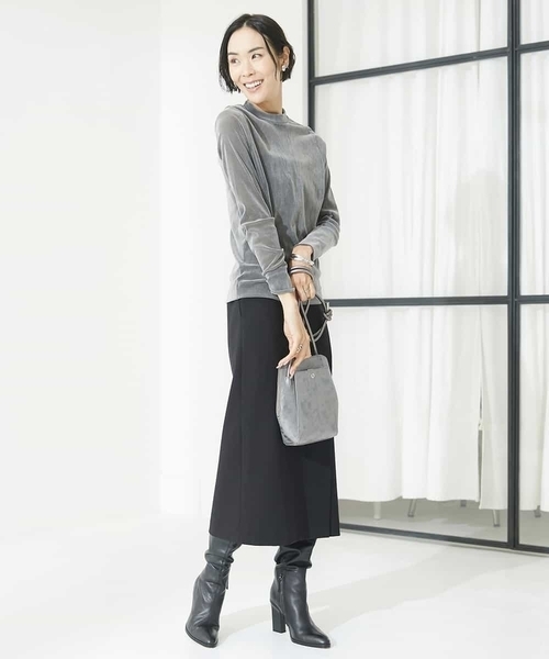 【セール】ナイロンチュールフロッキーカットソー（Tシャツ/カットソー）｜MICHEL KLEIN（ミッシェル・クラン）