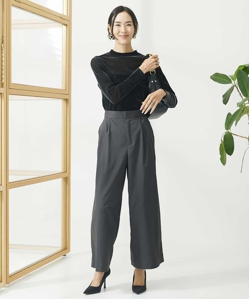 【セール】ナイロンチュールフロッキーカットソー（Tシャツ/カットソー）｜MICHEL KLEIN（ミッシェル・クラン）