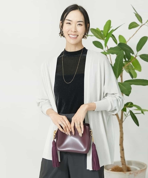 【セール】ナイロンチュールフロッキーカットソー（Tシャツ/カットソー）｜MICHEL KLEIN（ミッシェル・クラン）