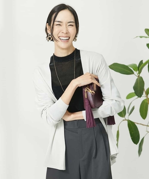 【セール】ナイロンチュールフロッキーカットソー（Tシャツ/カットソー）｜MICHEL KLEIN（ミッシェル・クラン）