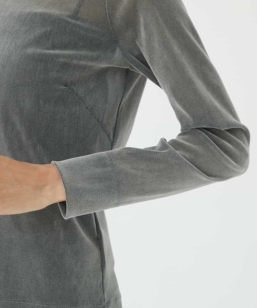 【セール】ナイロンチュールフロッキーカットソー（Tシャツ/カットソー）｜MICHEL KLEIN（ミッシェル・クラン）