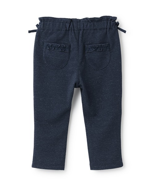 Love&Peace&Money（ラブアンドピースアンドマネー）の「【人気商品再入荷】【直営店で取り扱い無し】ラメ裏毛パンツ（その他パンツ・キッズ・ネイビー・80ｃｍ/90cm/100cm/110cm/120cm/130cm）」の3枚目の写真