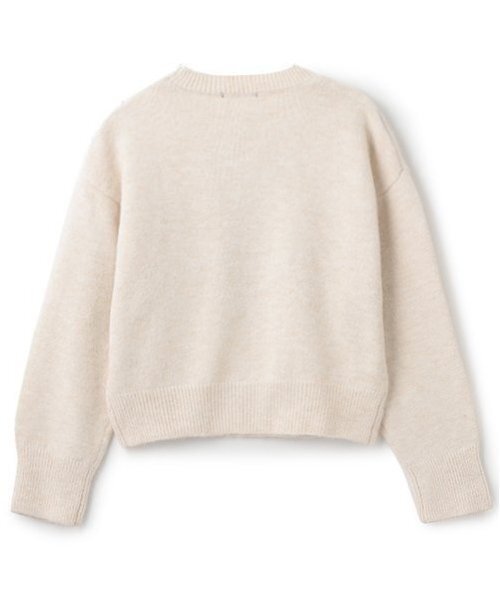 by LOVEiT(バイラビット)の「ラビ子ニット(ニット/セーター・キッズ・チャコール/オフホワイト・120cm/130cm/140cm/150cm/160cm)」の3枚目の写真