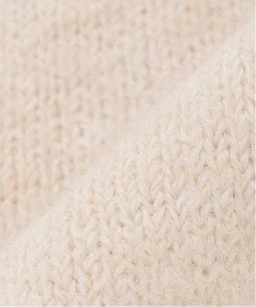 by LOVEiT(バイラビット)の「ラビ子ニット(ニット/セーター・キッズ・チャコール/オフホワイト・120cm/130cm/140cm/150cm/160cm)」の7枚目の写真