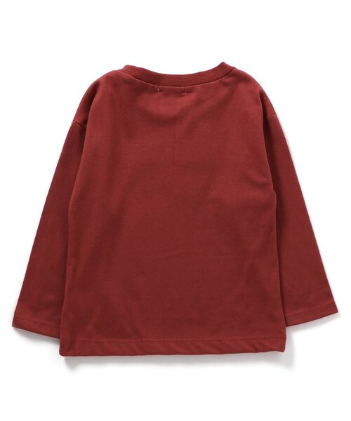 Seraph（セラフ）の「フードモチーフTシャツ（Tシャツ/カットソー・キッズ・ブルー/アイボリー/レンガ/マスタード・80/90/100/110/120/130/140）」の5枚目の写真