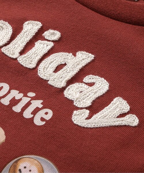 Seraph（セラフ）の「フードモチーフTシャツ（Tシャツ/カットソー・キッズ・ブルー/アイボリー/レンガ/マスタード・80/90/100/110/120/130/140）」の7枚目の写真