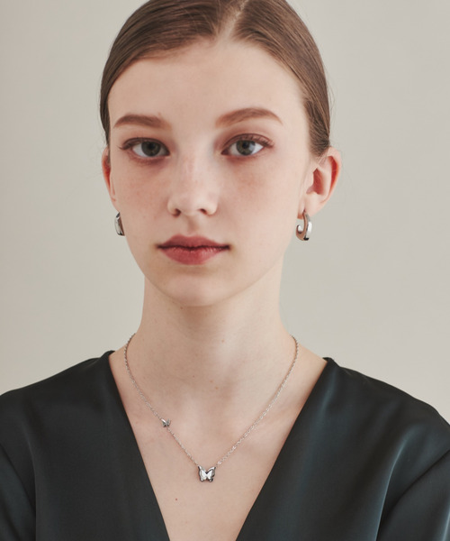 本鼈甲バタフライネックレス セール】【 金属アレルギー対応 】 バタフライネックレス