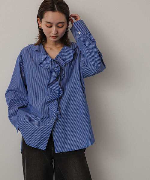 セール】フリルカラーブラウス（シャツ/ブラウス）｜SENSE OF PLACE by