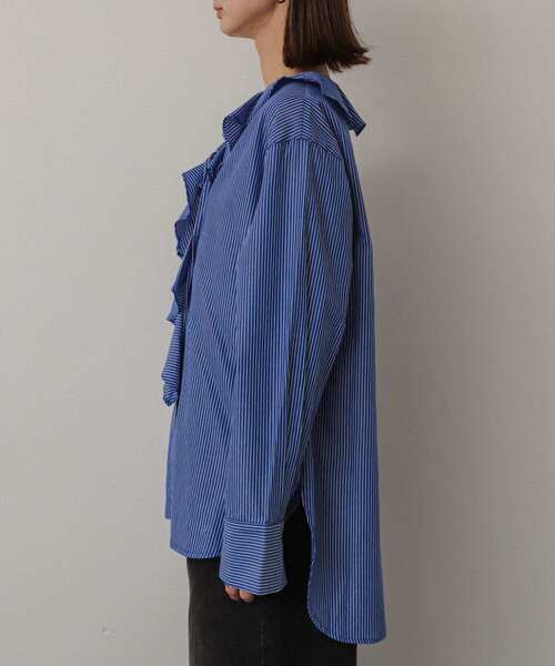 SENSE OF PLACE by URBAN RESEARCH（センスオブプレイスバイアーバンリサーチ）の「フリルカラーブラウス（シャツ/ブラウス・レディース・ブルー系その他/カーキ/オフホワイト・ONE）」の18枚目の写真