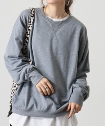 Relaxed fit plain crew neck sweatshirt / リラックスフィット 無地 クルーネックスウェットトレーナー unisex