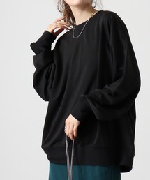Relaxed fit plain crew neck sweatshirt / リラックスフィット 無地 クルーネックスウェットトレーナー unisex