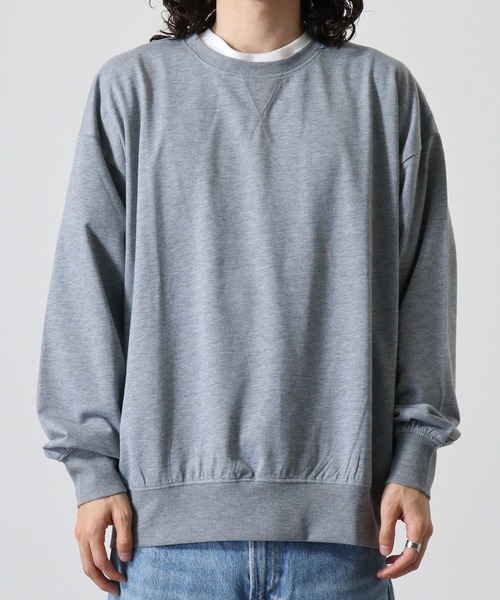 FUNALIVE（ファンアライブ）の「Relaxed fit plain crew neck sweatshirt / リラックスフィット 無地 クルーネックスウェットトレーナー unisex（スウェット・メンズ・オートミール/ネイビー/杢グレー/ヘザーチャコール/ブラック・M/L/XL）」の21枚目の写真
