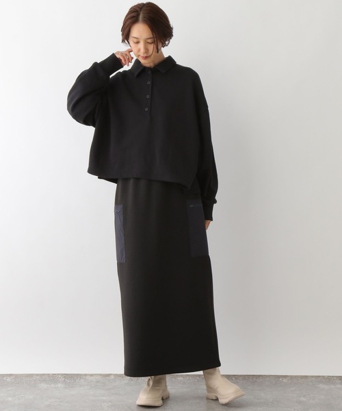 LEPSIM（レプシィム）の「襟スウェットプルオーバー　134458（スウェット・レディース・ブラック/ミント・FREE）」の15枚目の写真