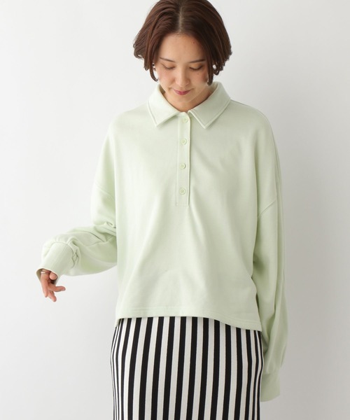 LEPSIM（レプシィム）の「襟スウェットプルオーバー　134458（スウェット・レディース・ブラック/ミント・FREE）」の14枚目の写真