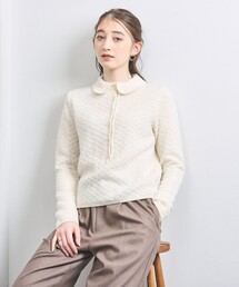 UNITED ARROWS | ドット ジャカード ポロ ニット(ニット/セーター)