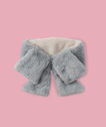 【VIVIAN BLUE】フェイクファーリボンティペット