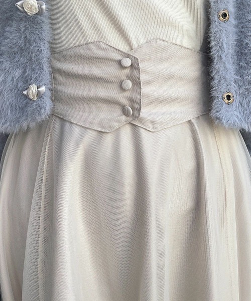 F.i.n.t(フィント) 2way コルセットチュールスカート バックリボン2wayコルセットチュールスカート | フィント(FINT