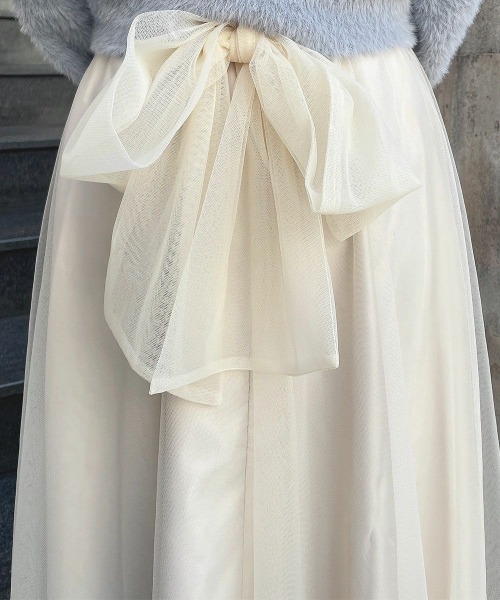 F.i.n.t(フィント) 2way コルセットチュールスカート バックリボン2wayコルセットチュールスカート | フィント(FINT