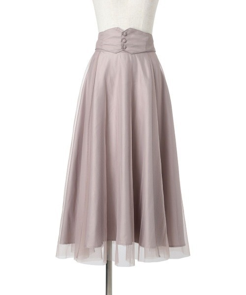 F.i.n.t(フィント) 2way コルセットチュールスカート F i.n.t（フィント）の「【2サイズ展開】バックリボン2wayコルセット