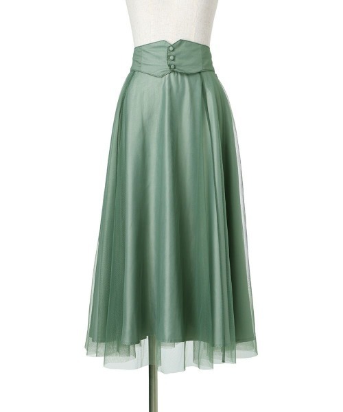 F.i.n.t(フィント) 2way コルセットチュールスカート F i.n.t（フィント）の「【2サイズ展開】バックリボン2wayコルセット