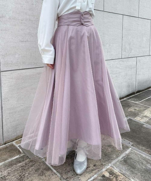 F.i.n.t(フィント) 2way コルセットチュールスカート F i.n.t（フィント）の「【2サイズ展開】バックリボン2wayコルセット