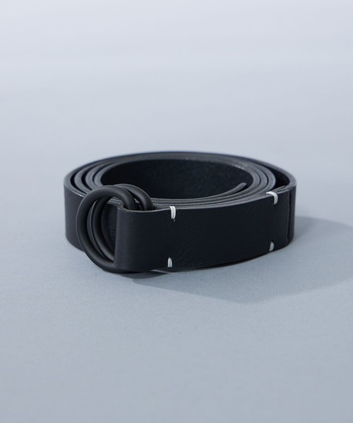 STUDIOUS（ステュディオス）の「【UNITED TOKYO/ユナイテッドトウキョウ】ダブルリングレザーベルト（ベルト・メンズ・ブラック・FREE）」の4枚目の写真