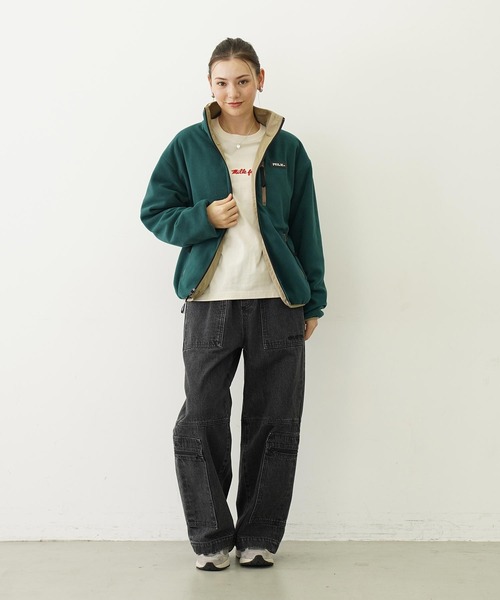 MILKFED.（ミルクフェド）の「SIDE CHERRIES WIDE L/S TEE（Tシャツ/カットソー・レディース・オフホワイト/チャコール/アッシュ・M/L）」の18枚目の写真