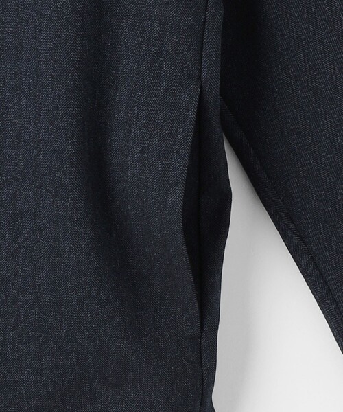 green label relaxing(グリーンレーベルリラクシング)の「A+ ポリエステルツイード 1B ノーカラー ジャケット -ウォッシャブル・ストレッチ・防シワ-(ノーカラージャケット・メンズ・ダークグリーン/ネイビー・S/M/L/XL)」の14枚目の写真