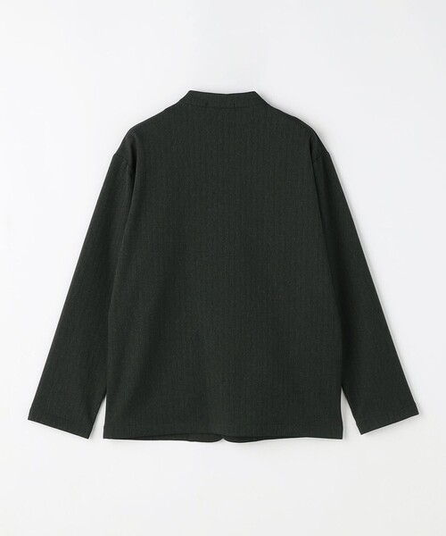 green label relaxing(グリーンレーベルリラクシング)の「A+ ポリエステルツイード 1B ノーカラー ジャケット -ウォッシャブル・ストレッチ・防シワ-(ノーカラージャケット・メンズ・ダークグリーン/ネイビー・S/M/L/XL)」の18枚目の写真