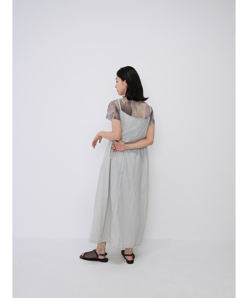 Enewd nina(エニュードニーナ)の「【ZOZO限定】ロングジップ ナイロン キャミワンピ(ワンピース・レディース・ブラック/グレー・FREE)」の10枚目の写真