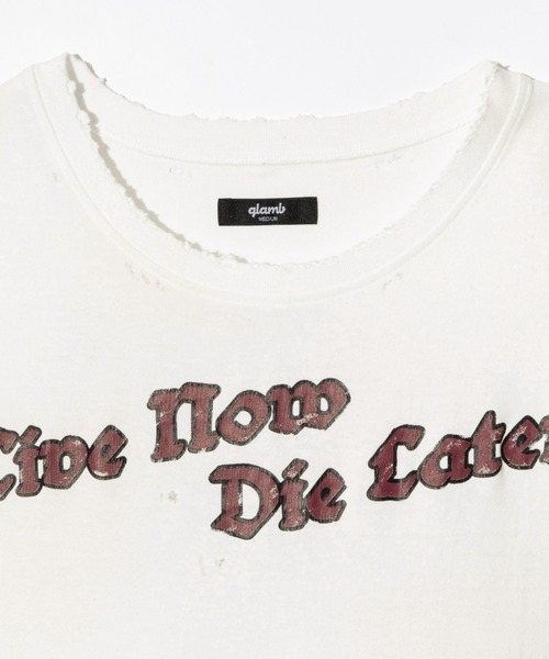 glamb(グラム)の「Grunge Sleeveless T-Shirt / グランジスリーブレスTシャツ(タンクトップ・メンズ・ブラック/ホワイト・S/M/L)」の18枚目の写真