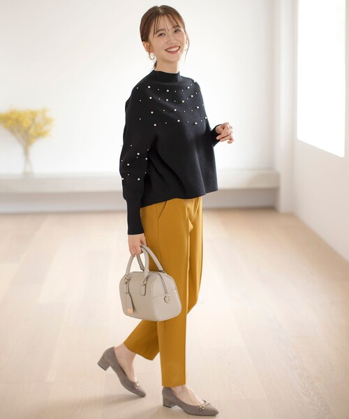 ANY SIS（エニィスィス）の「【洗える】パール調ディテール ニット（ニット/セーター・レディース・ブラック系/ライラック系/ライトグレー系・2）」の8枚目の写真