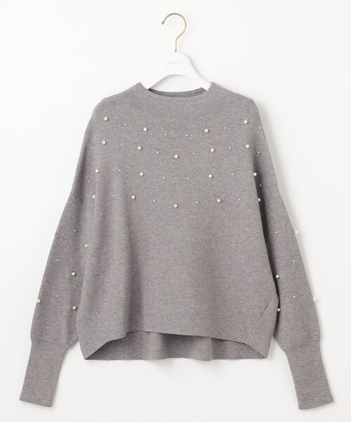ANY SIS（エニィスィス）の「【洗える】パール調ディテール ニット（ニット/セーター・レディース・ブラック系/ライラック系/ライトグレー系・2）」の11枚目の写真