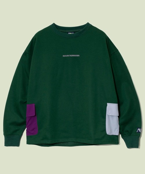 Mountain Mania/マウンテンマニア T/C裏毛サイドポケット クルースウェット(スウェット)|go slow caravan(ゴースローキャラバン)