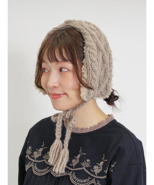 Samansa Mos2（サマンサ モスモス）の「2WAYイヤマフ付け襟（ストール/ショール・レディース・モカ/オフホワイト・F）」の19枚目の写真