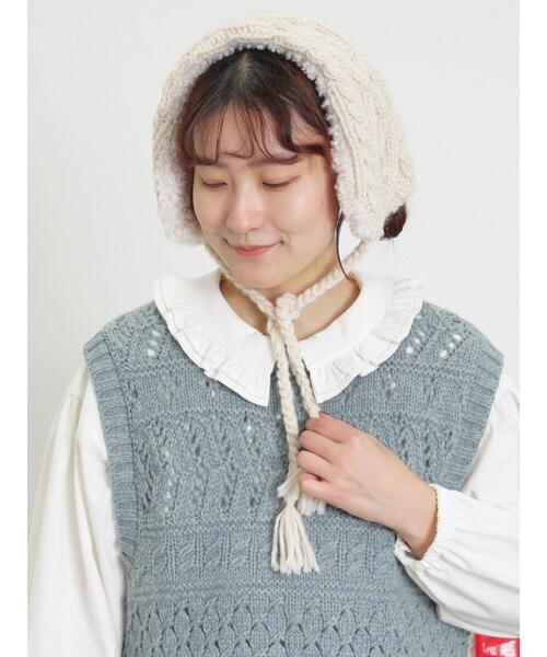 Samansa Mos2（サマンサ モスモス）の「2WAYイヤマフ付け襟（ストール/ショール・レディース・モカ/オフホワイト・F）」の18枚目の写真