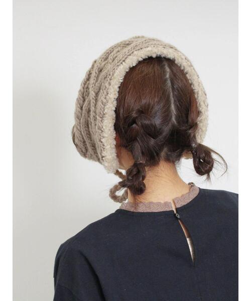 Samansa Mos2（サマンサ モスモス）の「2WAYイヤマフ付け襟（ストール/ショール・レディース・モカ/オフホワイト・F）」の10枚目の写真