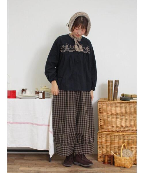 Samansa Mos2（サマンサ モスモス）の「2WAYイヤマフ付け襟（ストール/ショール・レディース・モカ/オフホワイト・F）」の7枚目の写真