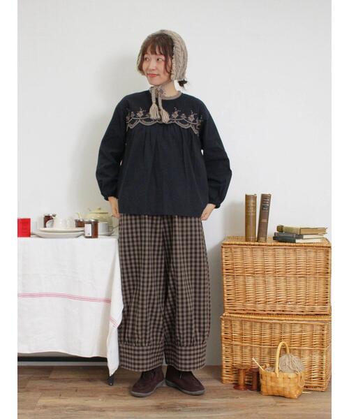 Samansa Mos2（サマンサ モスモス）の「2WAYイヤマフ付け襟（ストール/ショール・レディース・モカ/オフホワイト・F）」の6枚目の写真